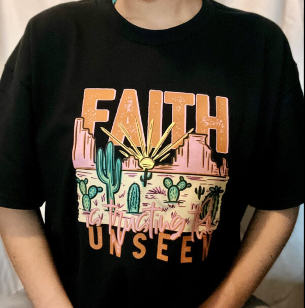 Faith T Shirt Large (Black) - LesStress