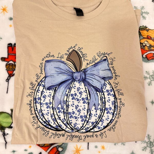 Pumpkin T Shirt 2XL (Beige)- LesStress