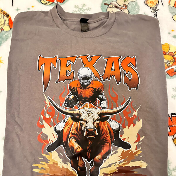 Texas T Shirt 2XL (Grey)- LesStress